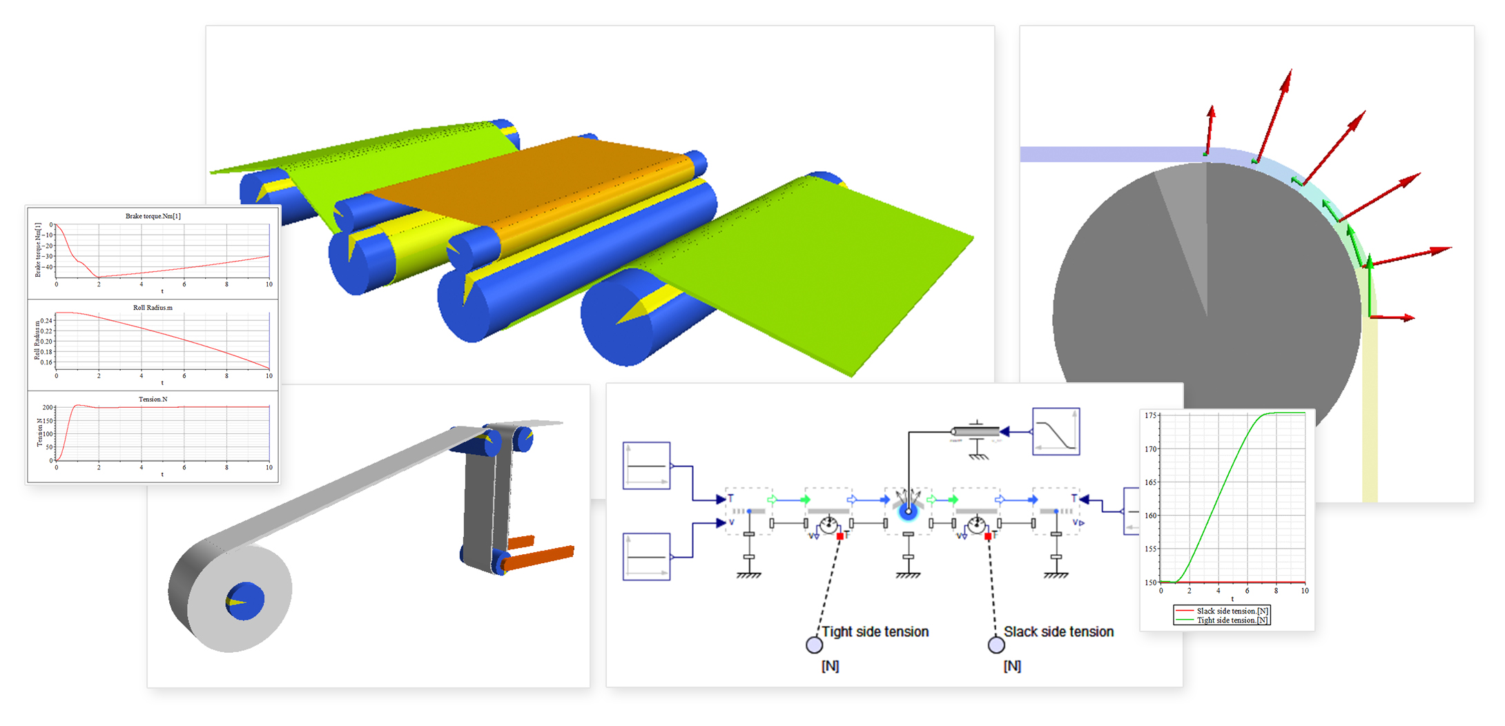Collection of MapleSim Web Handling Screenshots