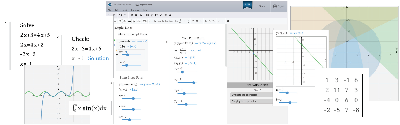 Maple Learn screenshots