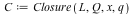 C := Closure(L, Q, x, q)