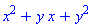 x^2+y*x+y^2