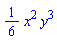 (1/6)*x^2*y^3