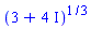 (3+4*I)^(1/3)
