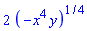 2*(-x^4*y)^(1/4)