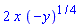 2*x*(-y)^(1/4)
