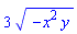 3*(-x^2*y)^(1/2)