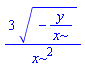 3*(-y/x)^(1/2)/x^2