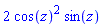 2*cos(z)^2*sin(z)