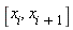 [x[i], x[i+1]]