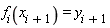 f[i](x[i+1]) = y[i+1]