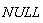 NULL