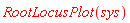 RootLocusPlot(sys)