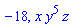 -18, x*y^5*z