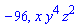 -96, x*y^4*z^2