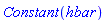 Constant(hbar)