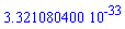 0.3321080400e-32
