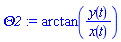 arctan(y(t)/x(t))