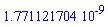 0.1771121704e-8