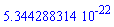 0.5344288314e-21