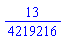 13/4219216
