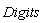 Digits