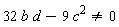 32*b*d-9*c^2 <> 0