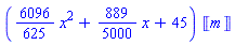 ((6096/625)*x^2+(889/5000)*x+45)*Unit([m])