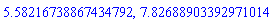 5.58216738867434792, 7.82688903392971014