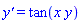 `y'` = tan(x*y)