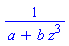 1/(a+b*z^3)