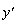 `y'`