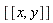 [[x, y]]