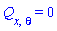 Q[x, theta] = 0