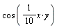 cos((1/10)*x*y)