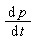 diff(p(t), t)