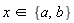 `in`(x, {a, b})
