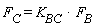 F[C] = K[BC]*F[B]