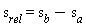 s[rel] = s[b]-s[a]