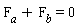 F[a]+F[b] = 0