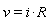 v = i*R