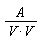 A/(V*V)