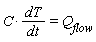 C*dT/dt = Q[flow]