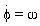 diff(phi(t), t) = omega