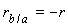 r[b/a] = -r