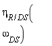 eta[R/DS](omega[DS])
