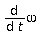 diff(omega, t)