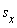 s[x]
