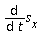 diff(s[x], t)