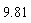 9.81