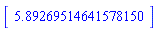 Vector[row](1, {(1) = 5.89269514641578150})