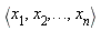 `<,>`(x[1], x[2], () .. (), x[n])